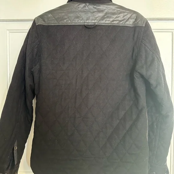 Rag & Bone Quilted Jacket with Leather Accents Lightweight & Shirt Jackets